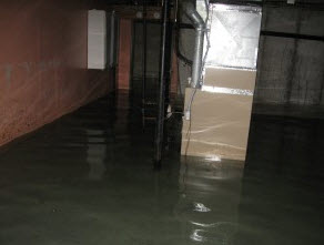Basement flooding in Clayton, NJ