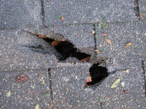 storm damaged roof 