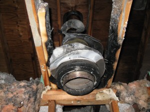 A flue after a fire