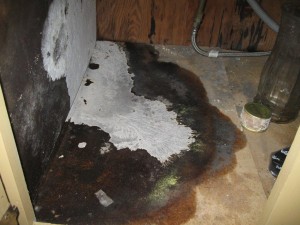 Burst pipes cause water damage and mold growth