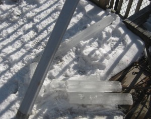 frozen Philadelphia gutter fail