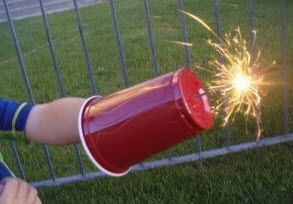 staying safe with sparklers