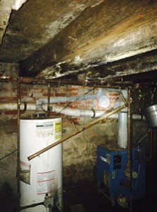Philadelphia water heater basement mold