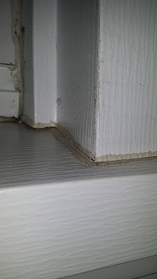 old cracked acrylic caulk will not prevent mold damage